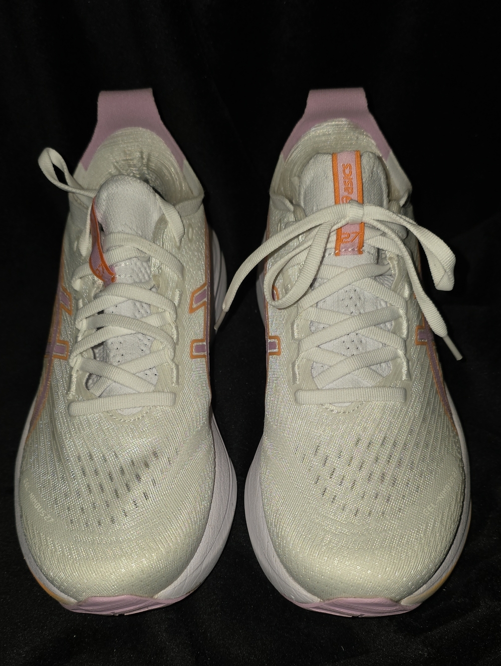 Asics Pure Gel Women’s Running Sneakers in White and Pink